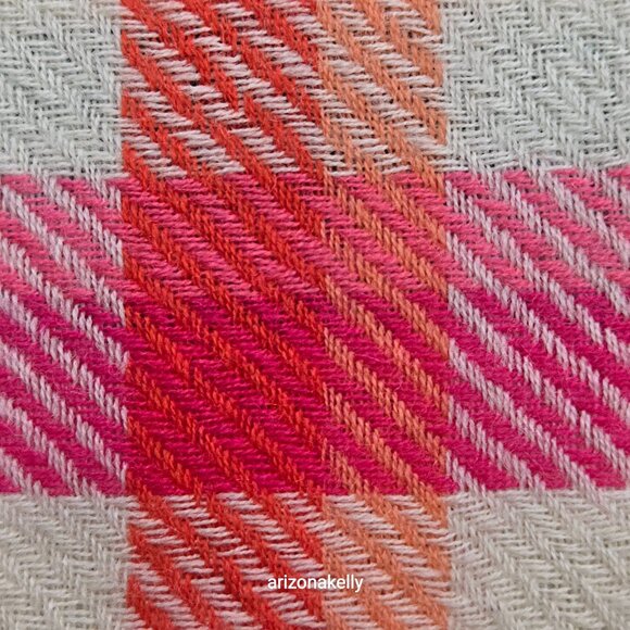 NWT Talbots 100% Wool Scarf Colorful Plaid - Picture 8 of 10